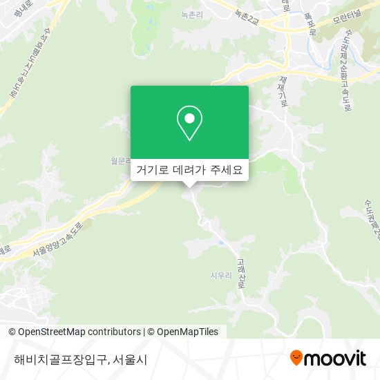 해비치골프장입구 지도