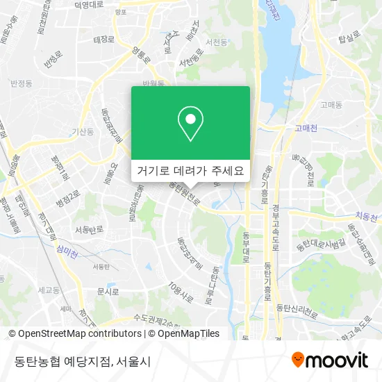 동탄농협 예당지점 지도