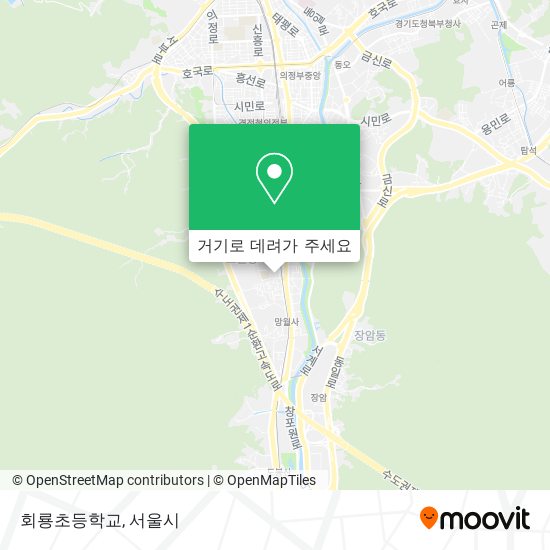 회룡초등학교 지도