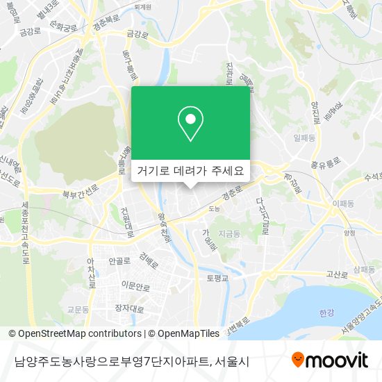 남양주도농사랑으로부영7단지아파트 지도