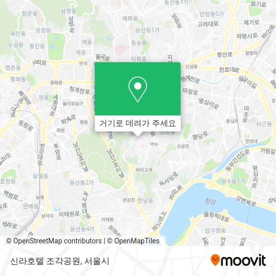 신라호텔 조각공원 지도