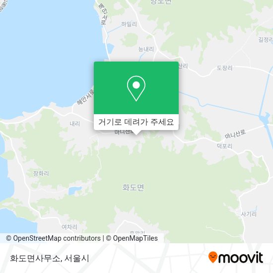 화도면사무소 지도