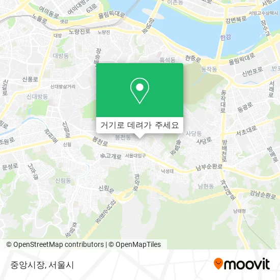 중앙시장 지도