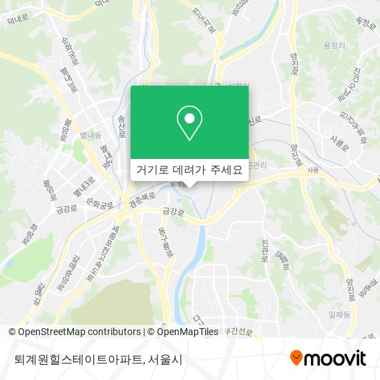 퇴계원힐스테이트아파트 지도