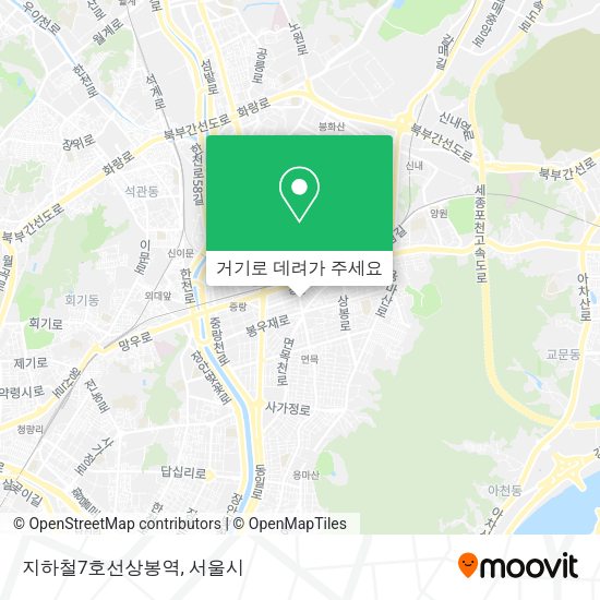 지하철7호선상봉역 지도