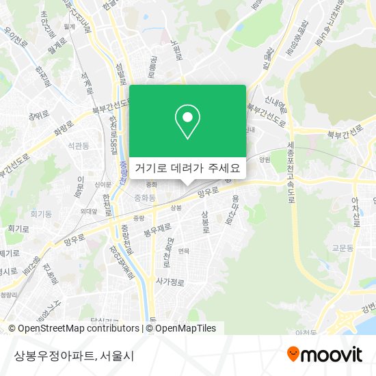 상봉우정아파트 지도