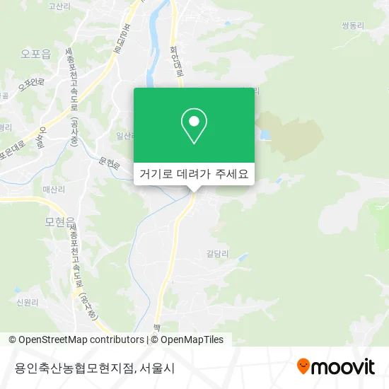 용인축산농협모현지점 지도