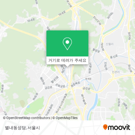 별내동성당 지도
