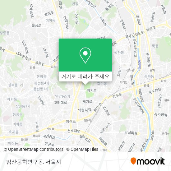 임산공학연구동 지도