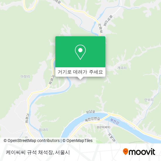 케이씨씨 규석 채석장 지도