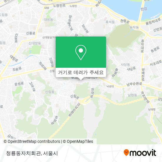 청룡동자치회관 지도