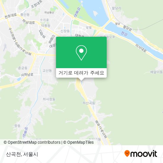 산곡천 지도