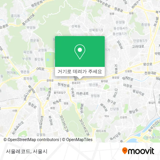 서울레코드 지도