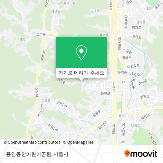 용인동천어린이공원 지도