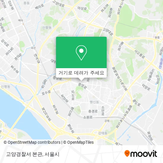 고양경찰서 본관 지도