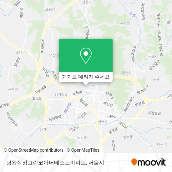 당왕삼정그린코아더베스트아파트 지도