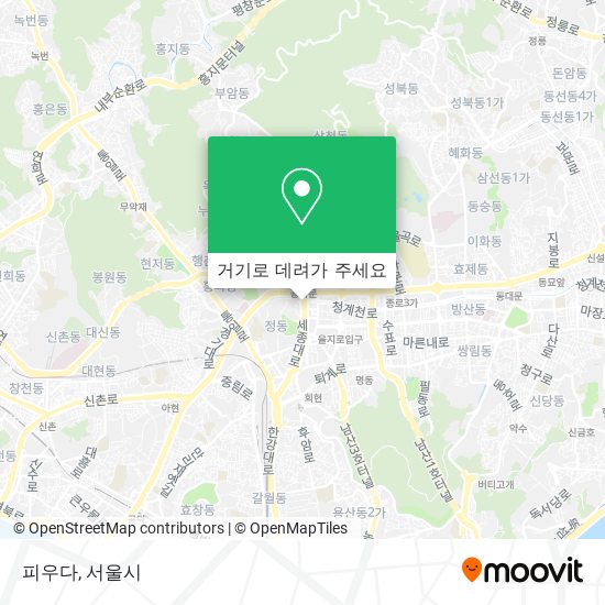 피우다 지도