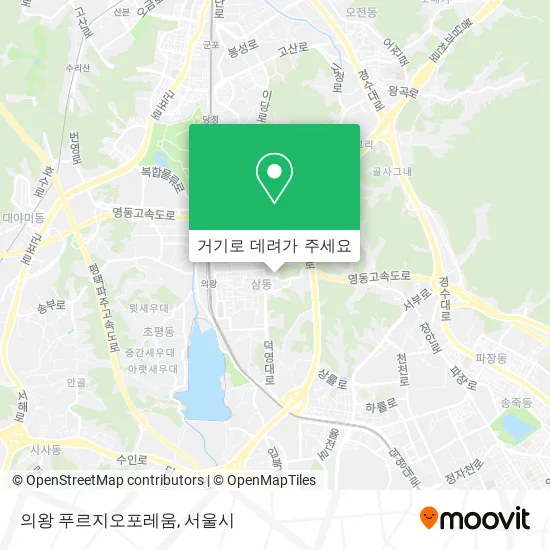 의왕 푸르지오포레움 지도