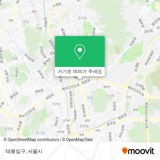 태릉입구 지도