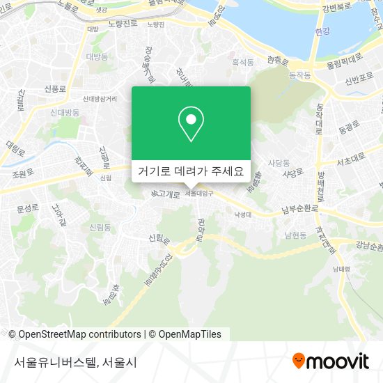 서울유니버스텔 지도