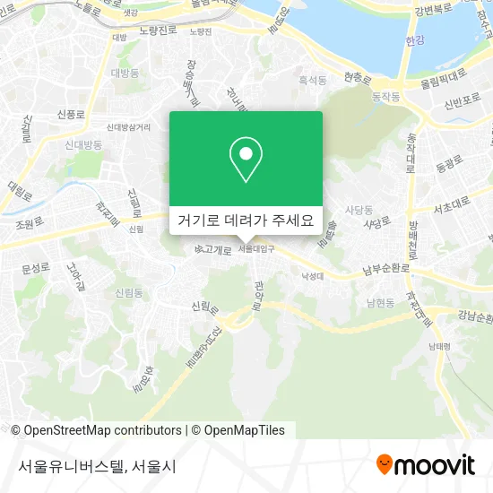 서울유니버스텔 지도