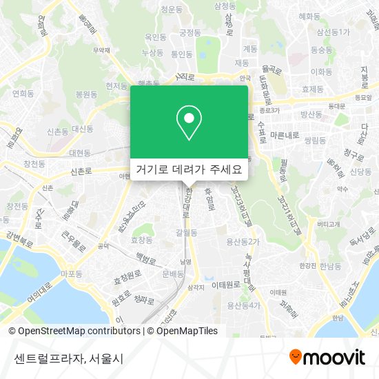 센트럴프라자 지도