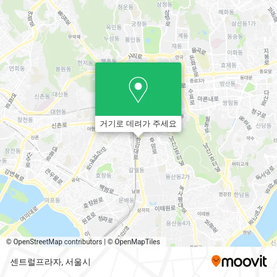 센트럴프라자 지도