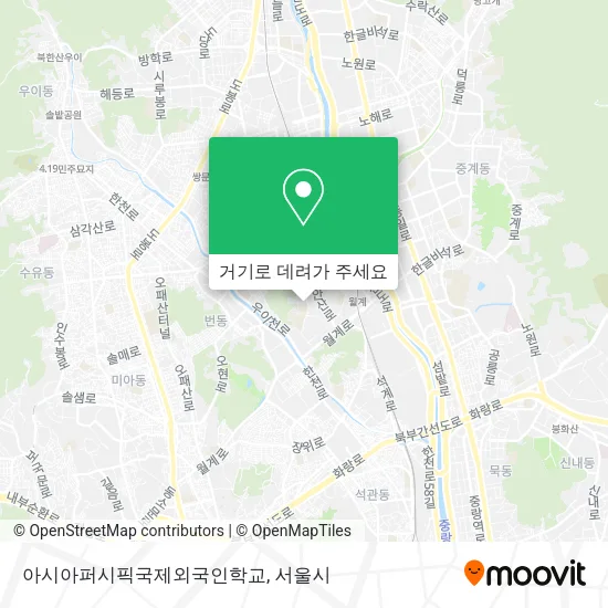 아시아퍼시픽국제외국인학교 지도