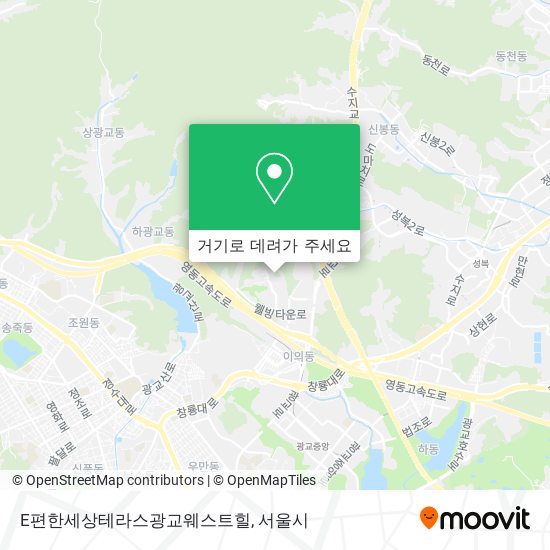 E편한세상테라스광교웨스트힐 지도