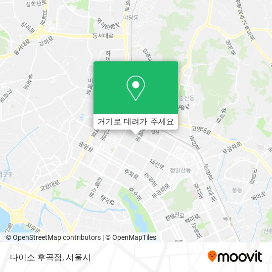 다이소 후곡점 지도