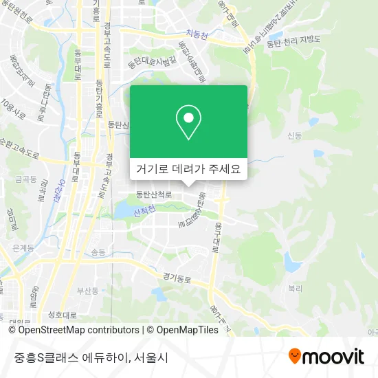 중흥S클래스 에듀하이 지도