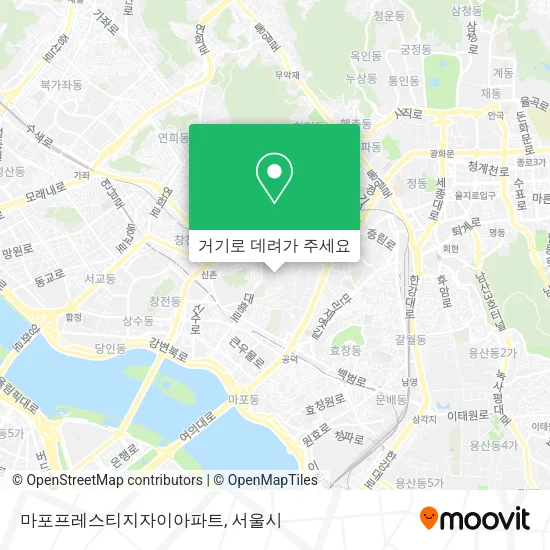 마포프레스티지자이아파트 지도