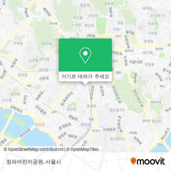 청파어린이공원 지도