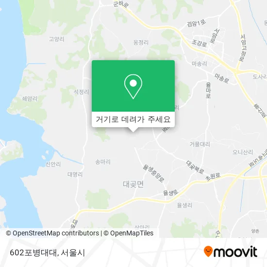 602포병대대 지도
