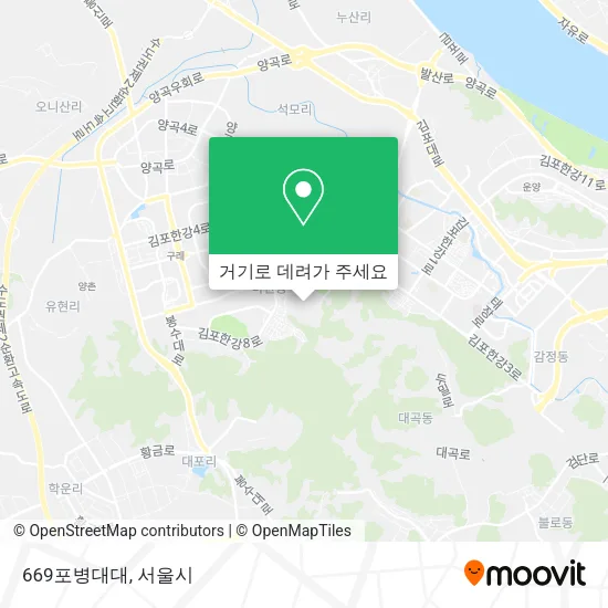 669포병대대 지도