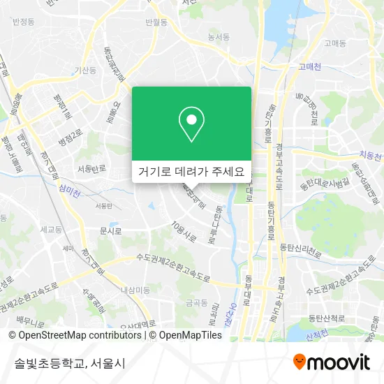 솔빛초등학교 지도