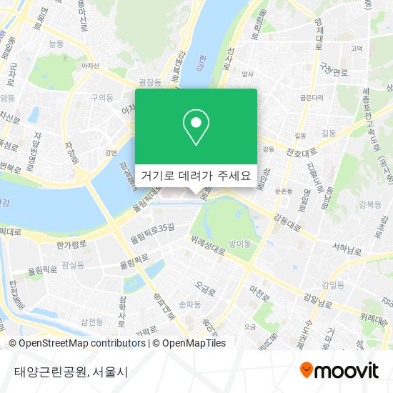태양근린공원 지도