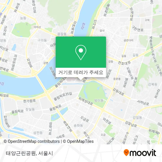태양근린공원 지도