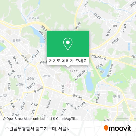 수원남부경찰서 광교지구대 지도