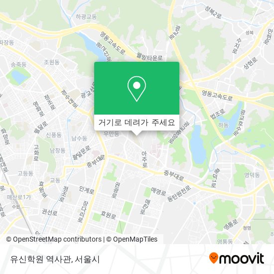 유신학원 역사관 지도