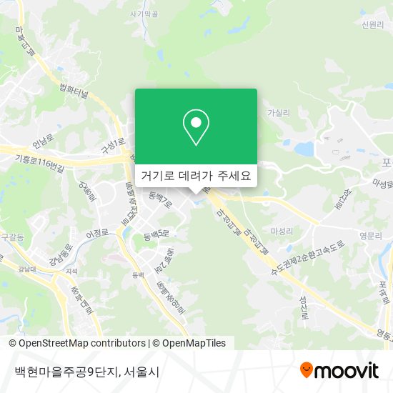 백현마을주공9단지 지도