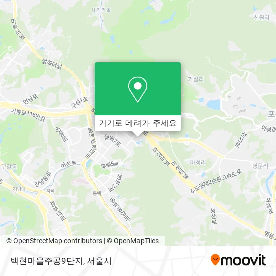 백현마을주공9단지 지도