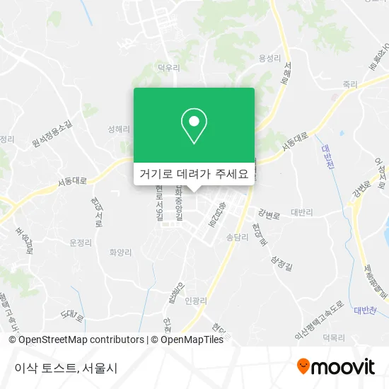 이삭 토스트 지도