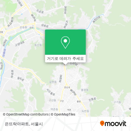 은뜨락아파트 지도