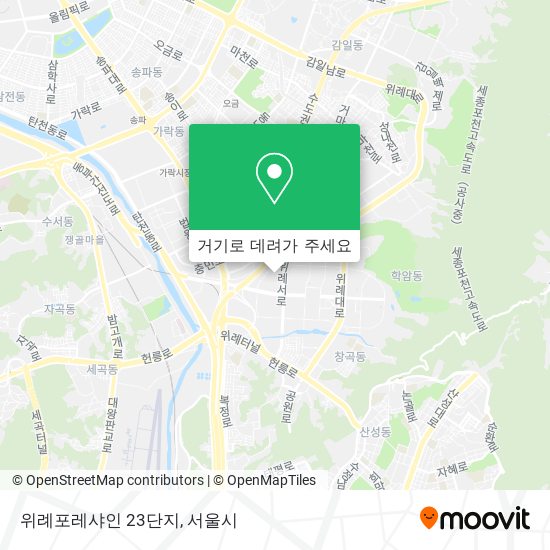 위례포레샤인 23단지 지도