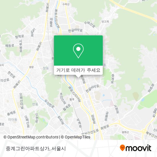 중계그린아파트상가 지도