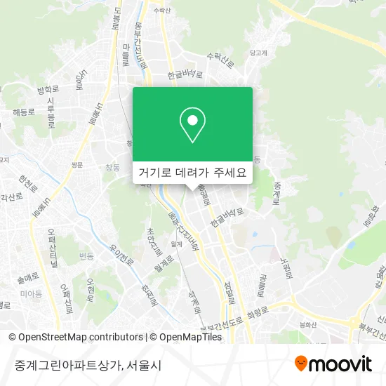 중계그린아파트상가 지도