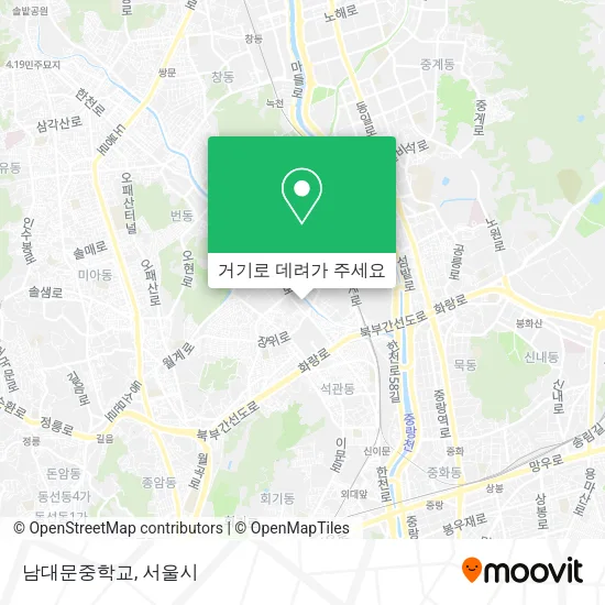 남대문중학교 지도