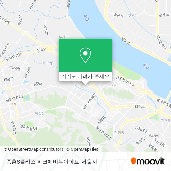 중흥S클라스 파크애비뉴아파트 지도