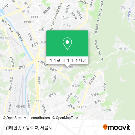 위례한빛초등학교 지도